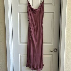 Zara Asymmetrical Mauve Dress